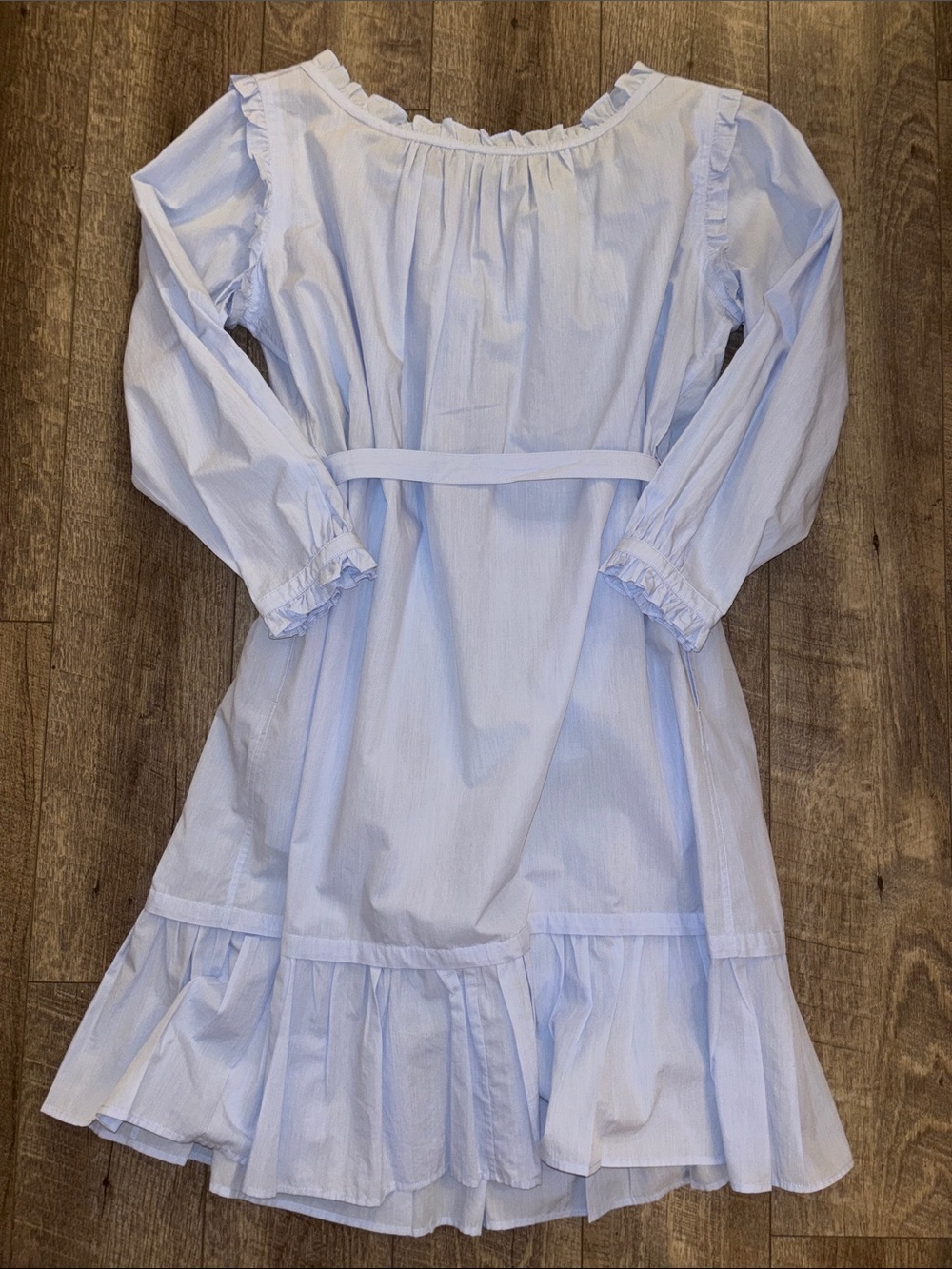 Burberry Off Shoulder Midi Cotton Dress - Picture 5 of 5